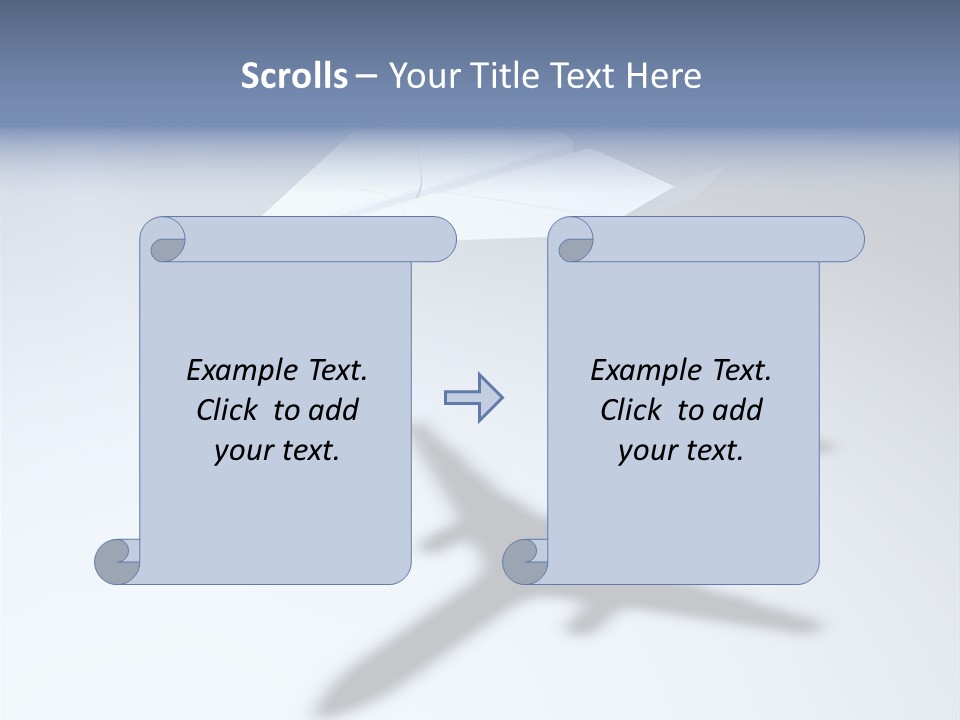 Goal Airplane Metaphor PowerPoint Template
