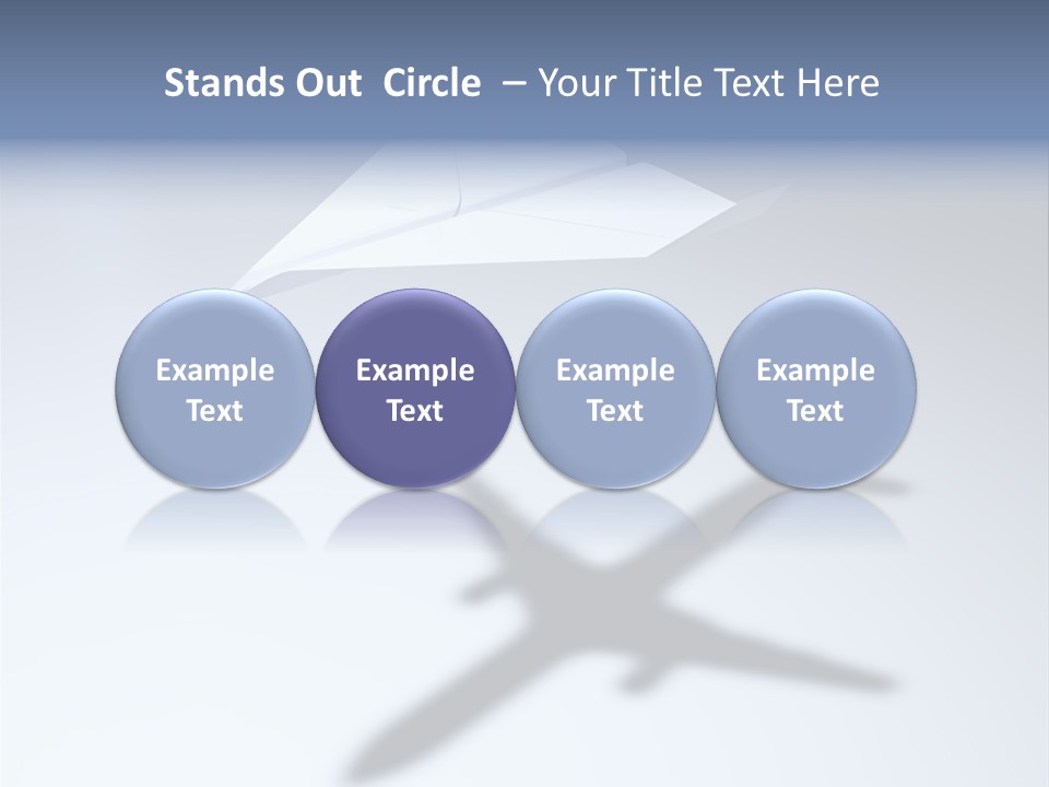 Goal Airplane Metaphor PowerPoint Template