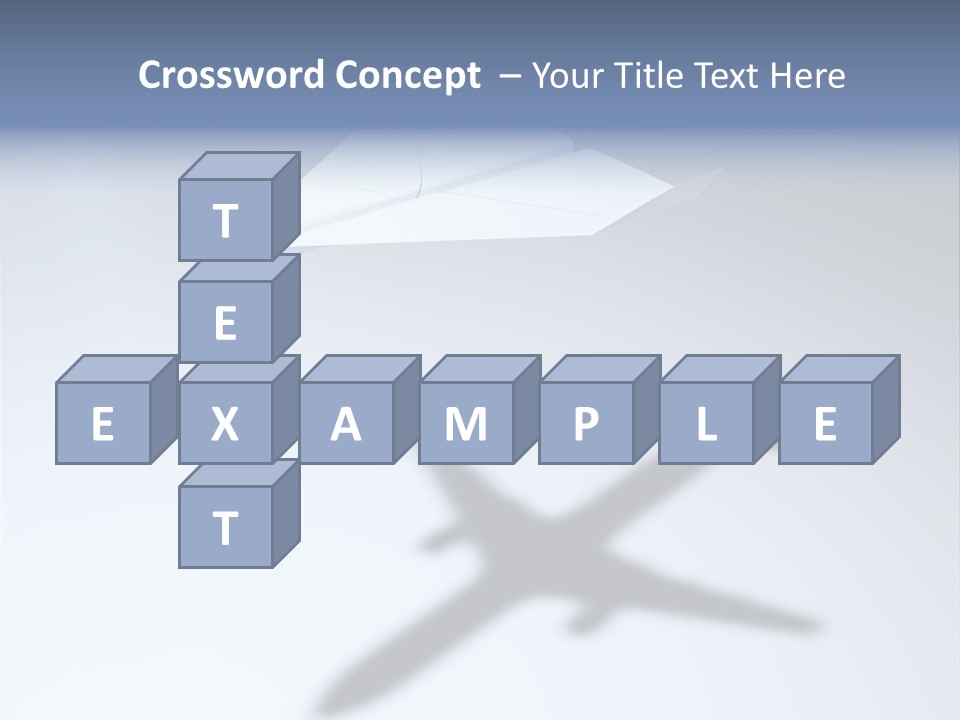 Goal Airplane Metaphor PowerPoint Template
