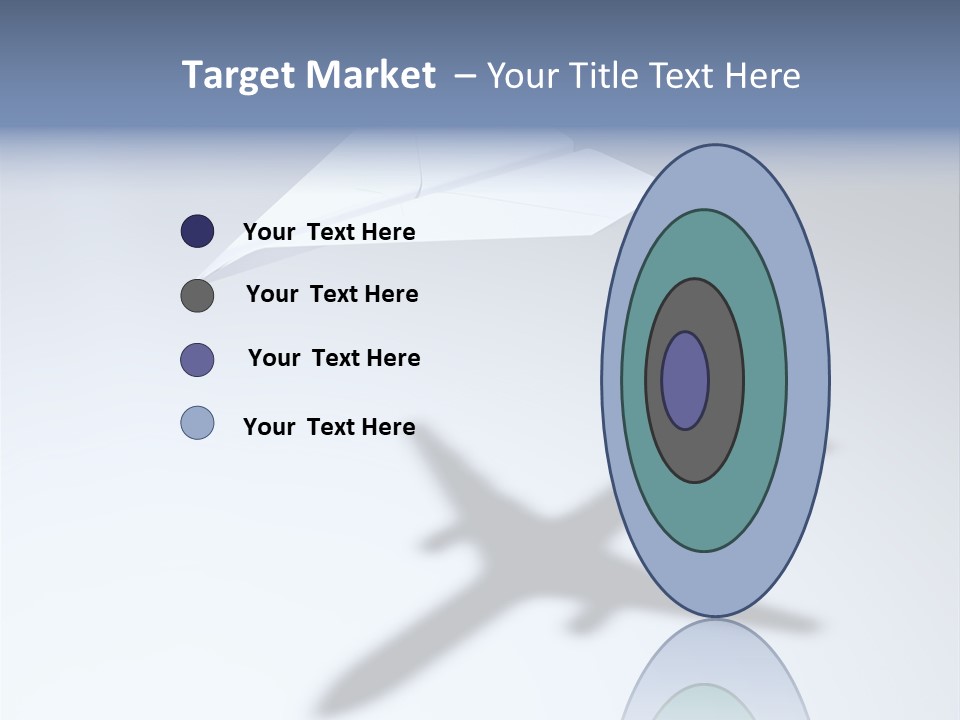 Goal Airplane Metaphor PowerPoint Template