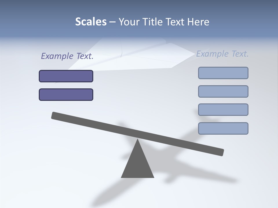 Goal Airplane Metaphor PowerPoint Template