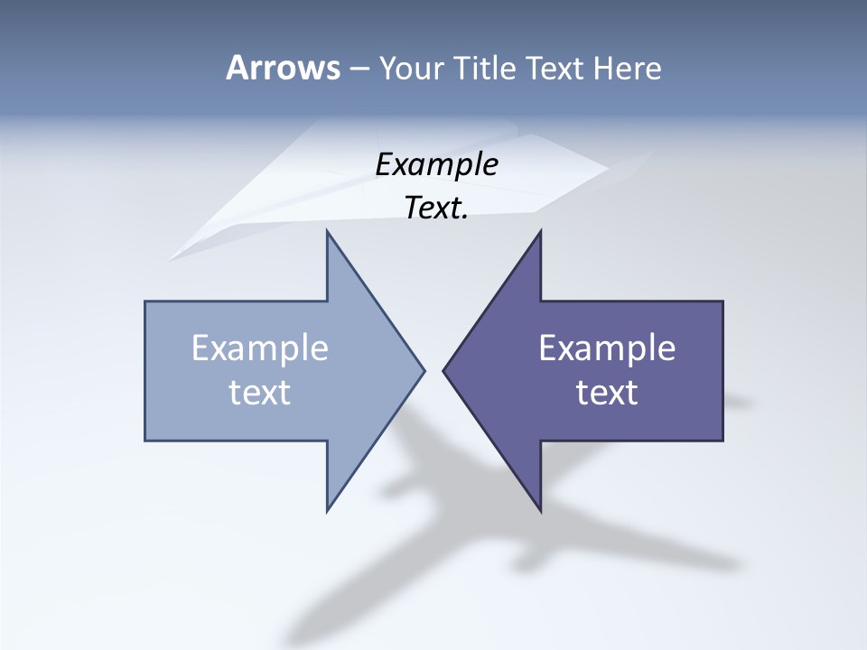 Goal Airplane Metaphor PowerPoint Template