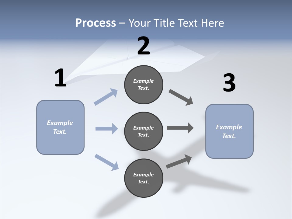 Goal Airplane Metaphor PowerPoint Template