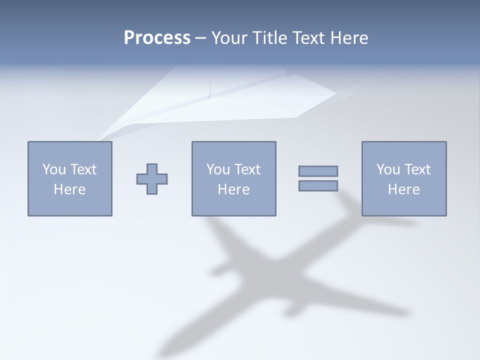 Goal Airplane Metaphor PowerPoint Template