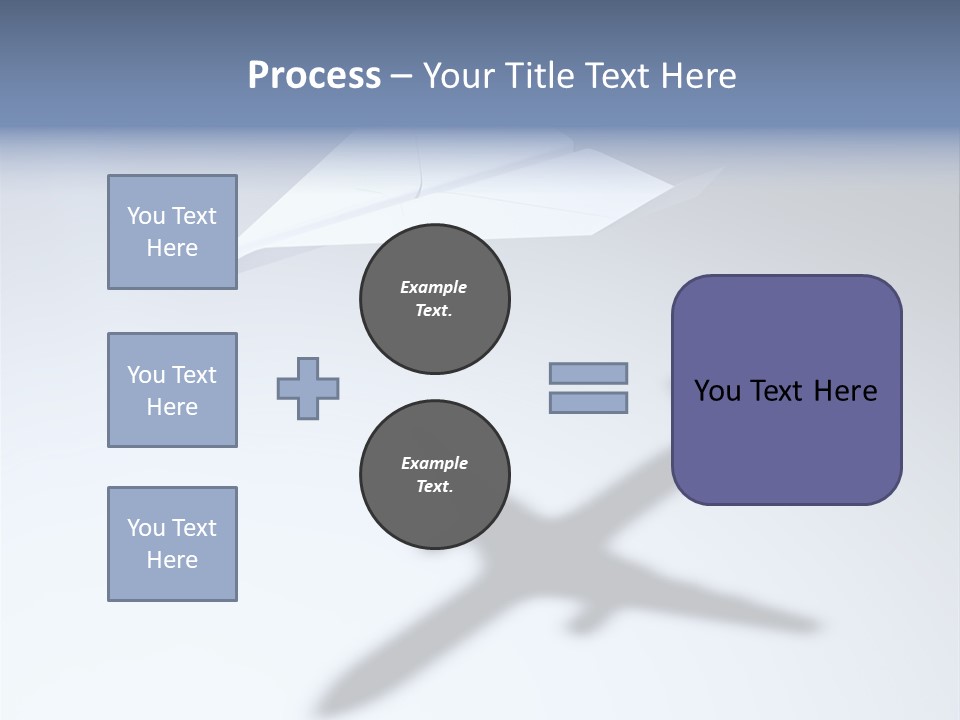 Goal Airplane Metaphor PowerPoint Template