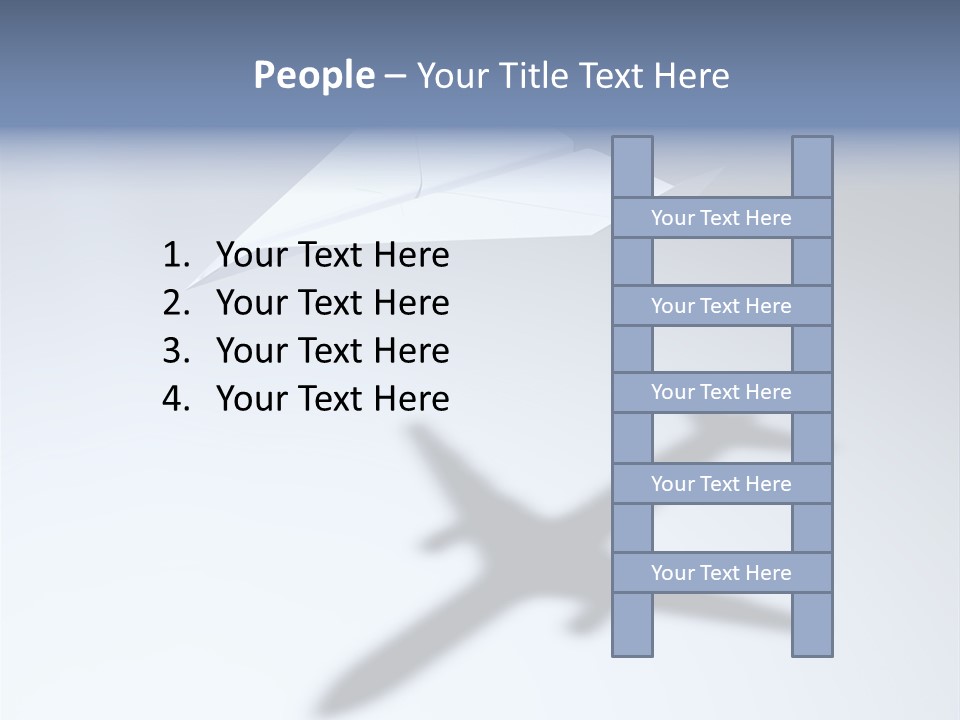 Goal Airplane Metaphor PowerPoint Template
