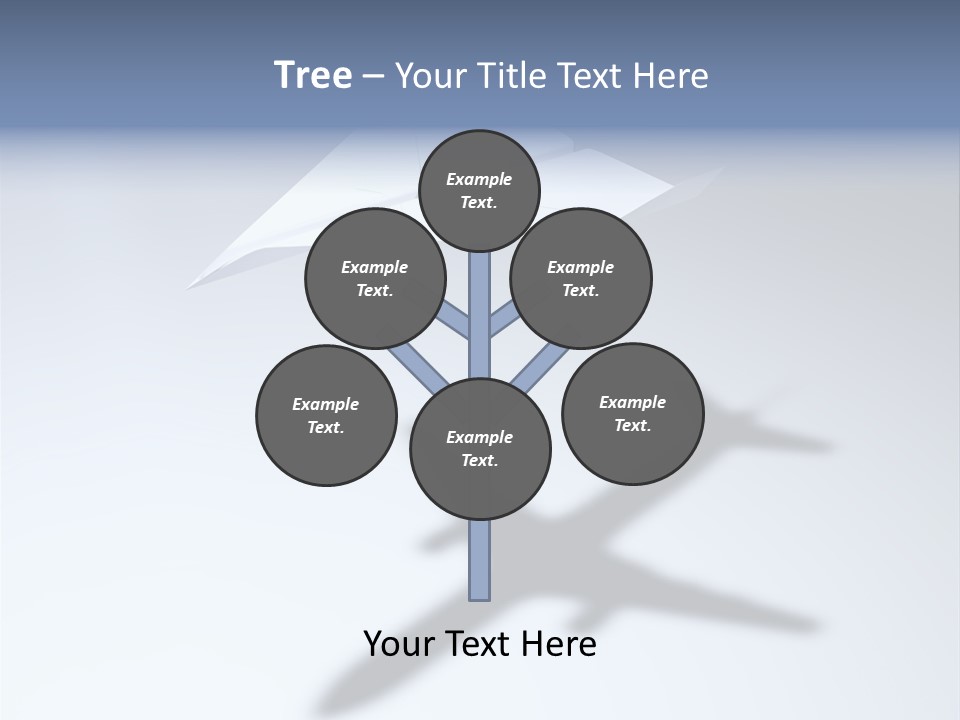 Goal Airplane Metaphor PowerPoint Template