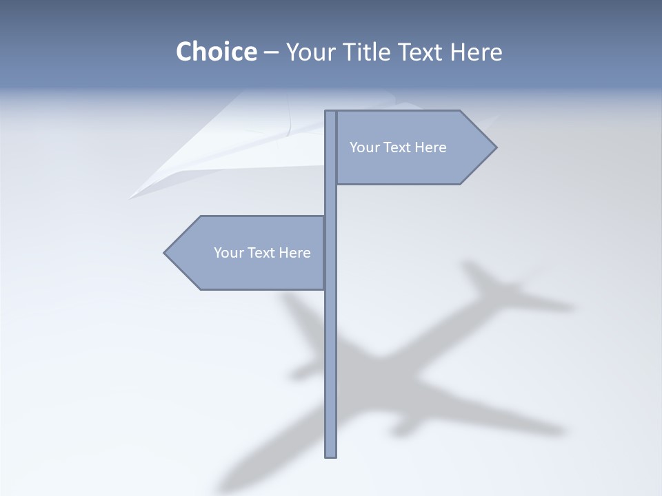 Goal Airplane Metaphor PowerPoint Template