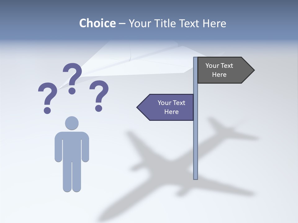 Goal Airplane Metaphor PowerPoint Template