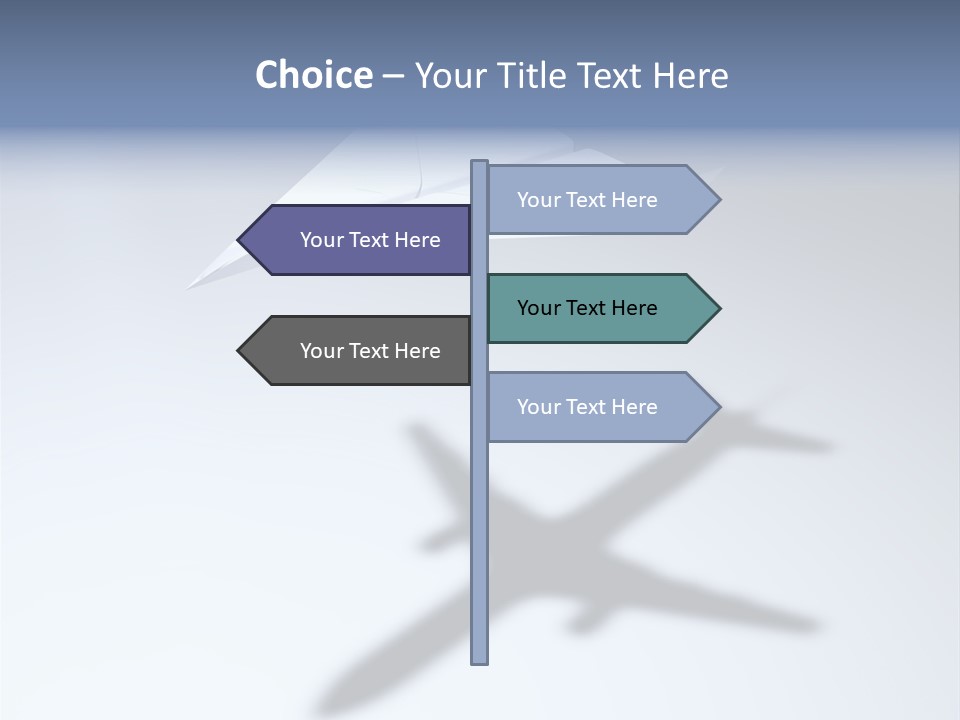 Goal Airplane Metaphor PowerPoint Template