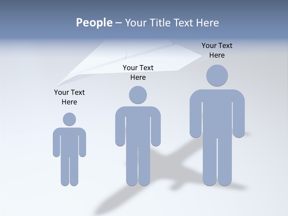 Goal Airplane Metaphor PowerPoint Template