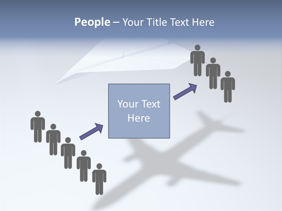 Goal Airplane Metaphor PowerPoint Template