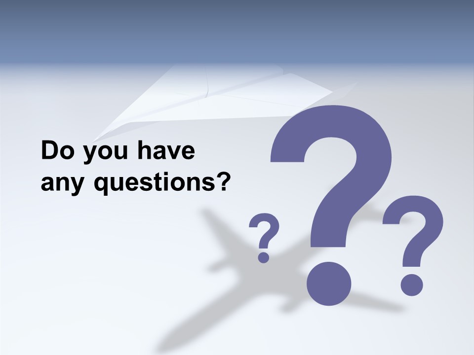 Goal Airplane Metaphor PowerPoint Template