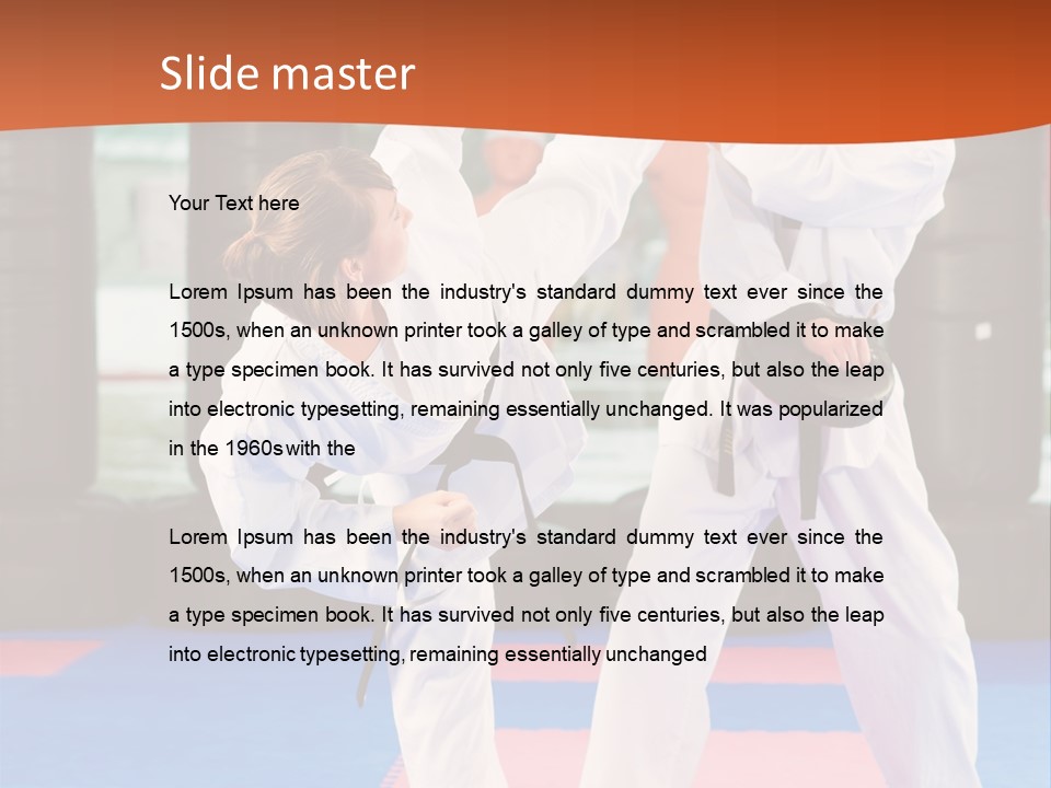 Adult People Sokutei Ate Waza PowerPoint Template