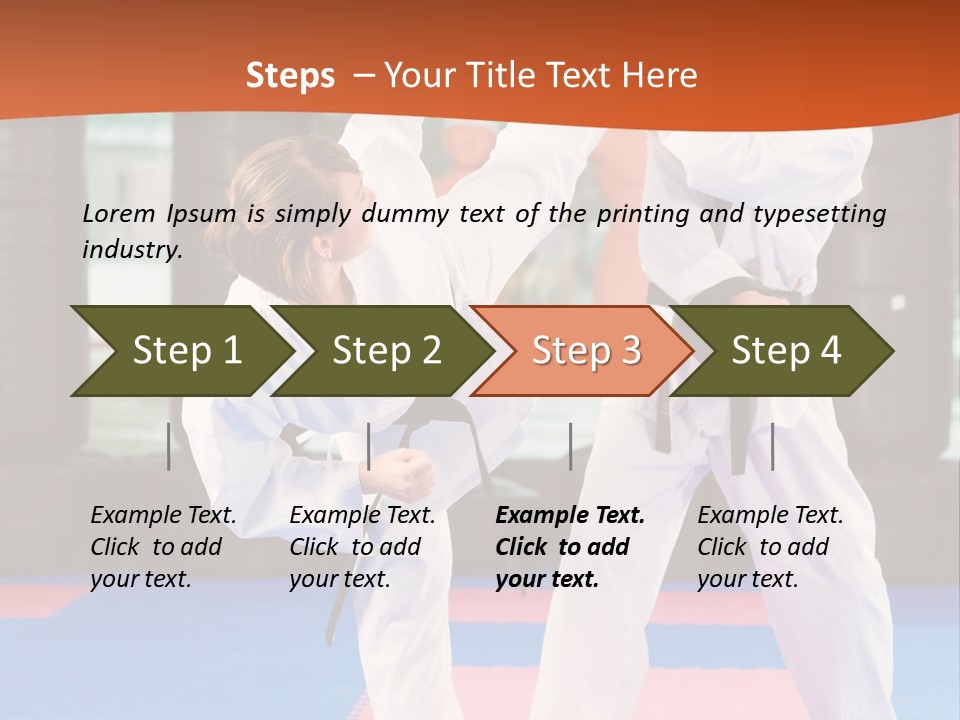 Adult People Sokutei Ate Waza PowerPoint Template
