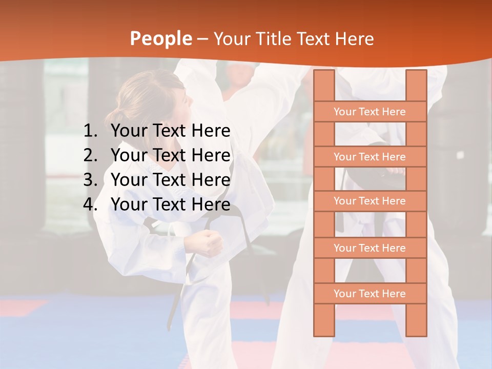 Adult People Sokutei Ate Waza PowerPoint Template