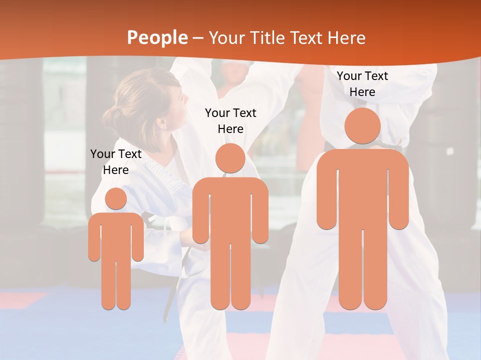 Adult People Sokutei Ate Waza PowerPoint Template