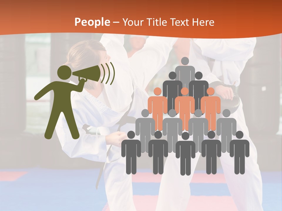 Adult People Sokutei Ate Waza PowerPoint Template