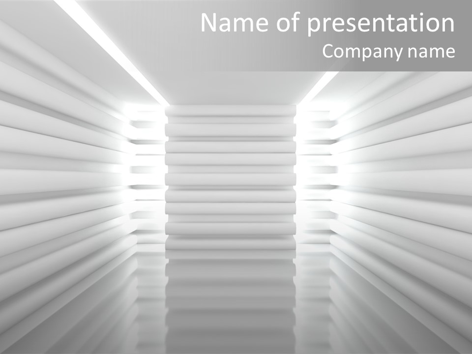 Architectural White Urban PowerPoint Template