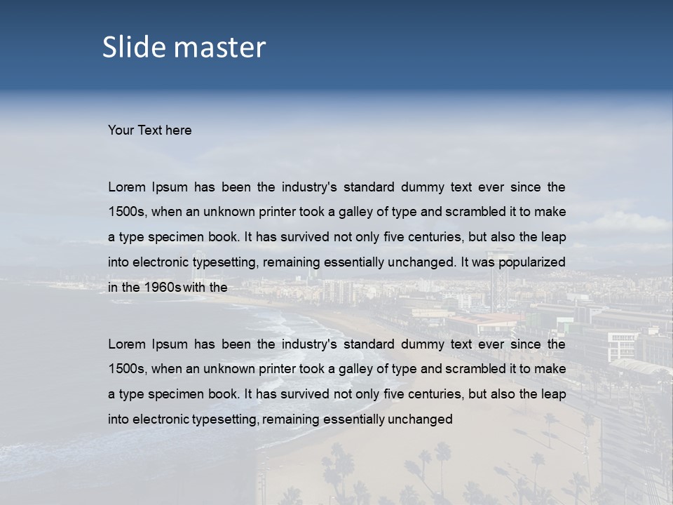 Buildings Serene Spain PowerPoint Template