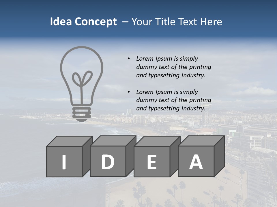 Buildings Serene Spain PowerPoint Template