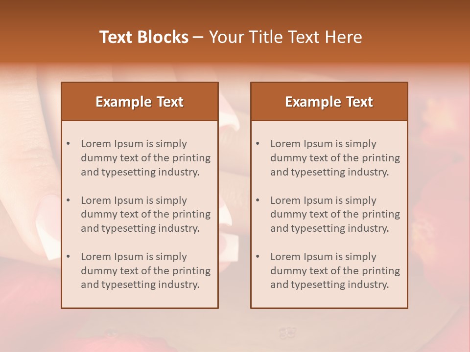 Hygiene Cosmetics Aromatherapy PowerPoint Template