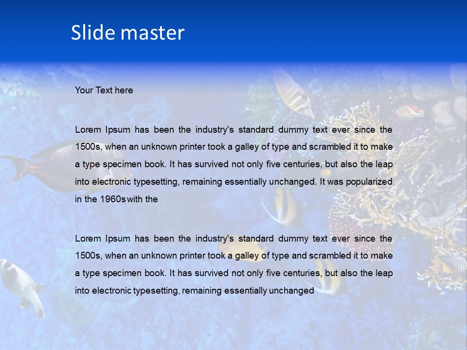 Diving Tahiti Live PowerPoint Template