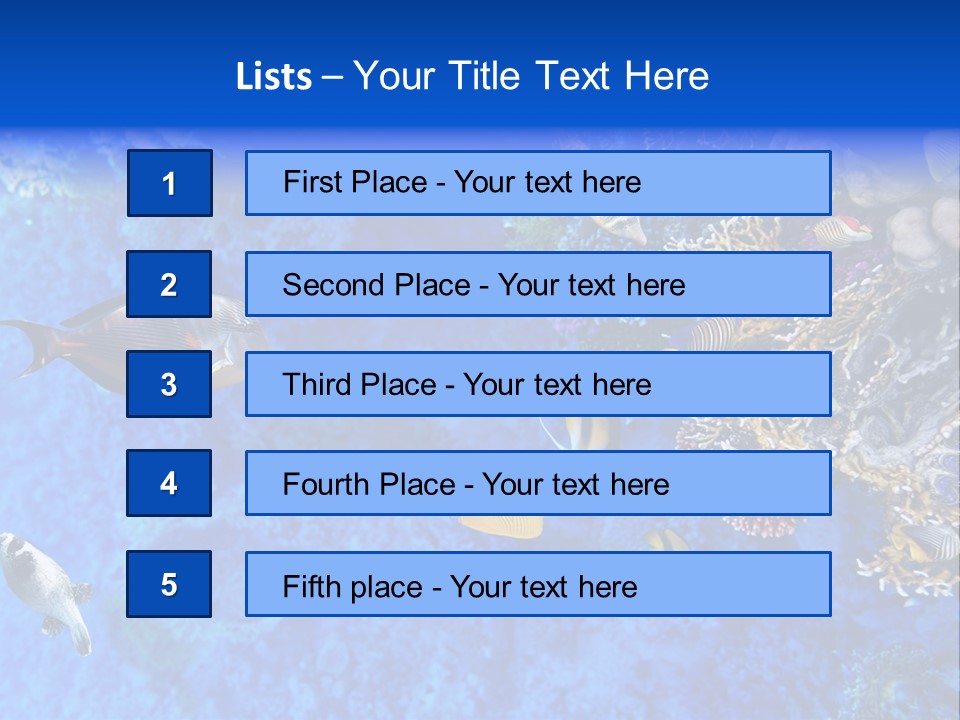 Diving Tahiti Live PowerPoint Template
