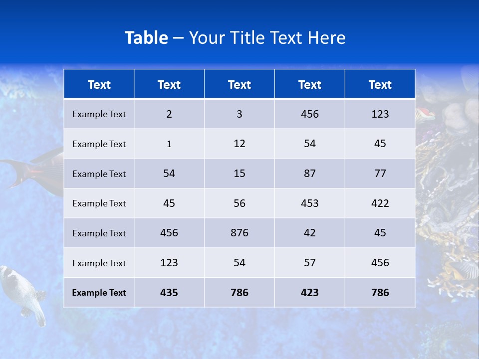 Diving Tahiti Live PowerPoint Template