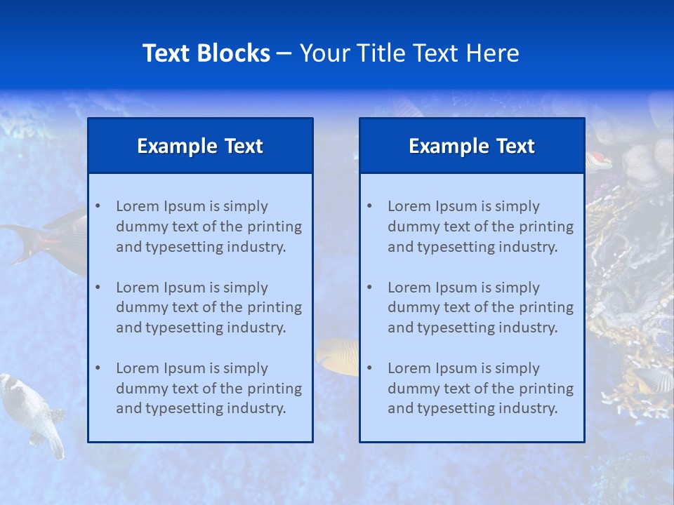 Diving Tahiti Live PowerPoint Template