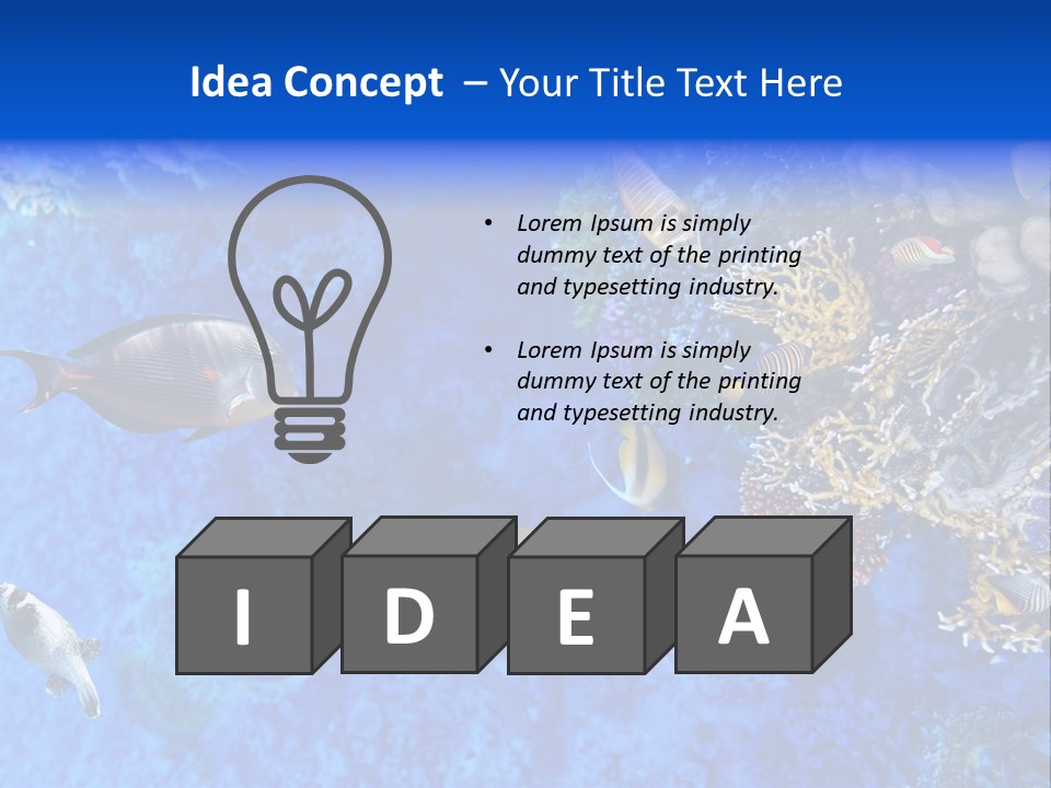 Diving Tahiti Live PowerPoint Template