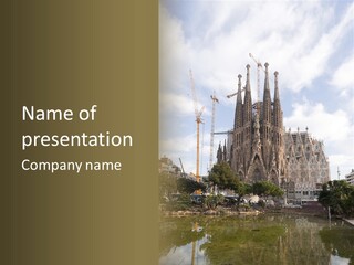 Catholic Expiatory Temple Crane PowerPoint Template