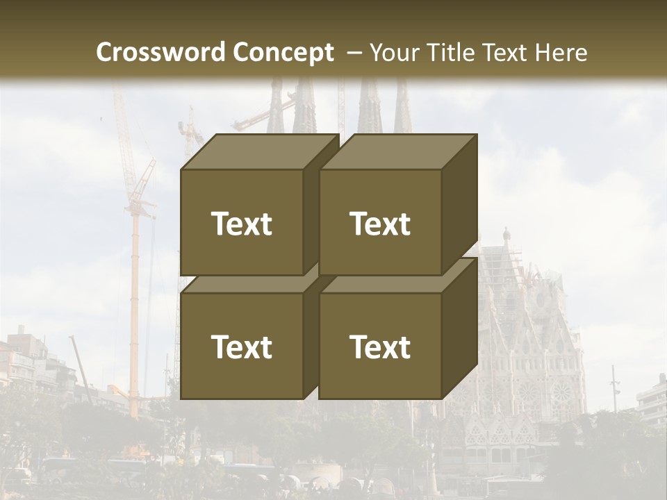 Catholic Expiatory Temple Crane PowerPoint Template