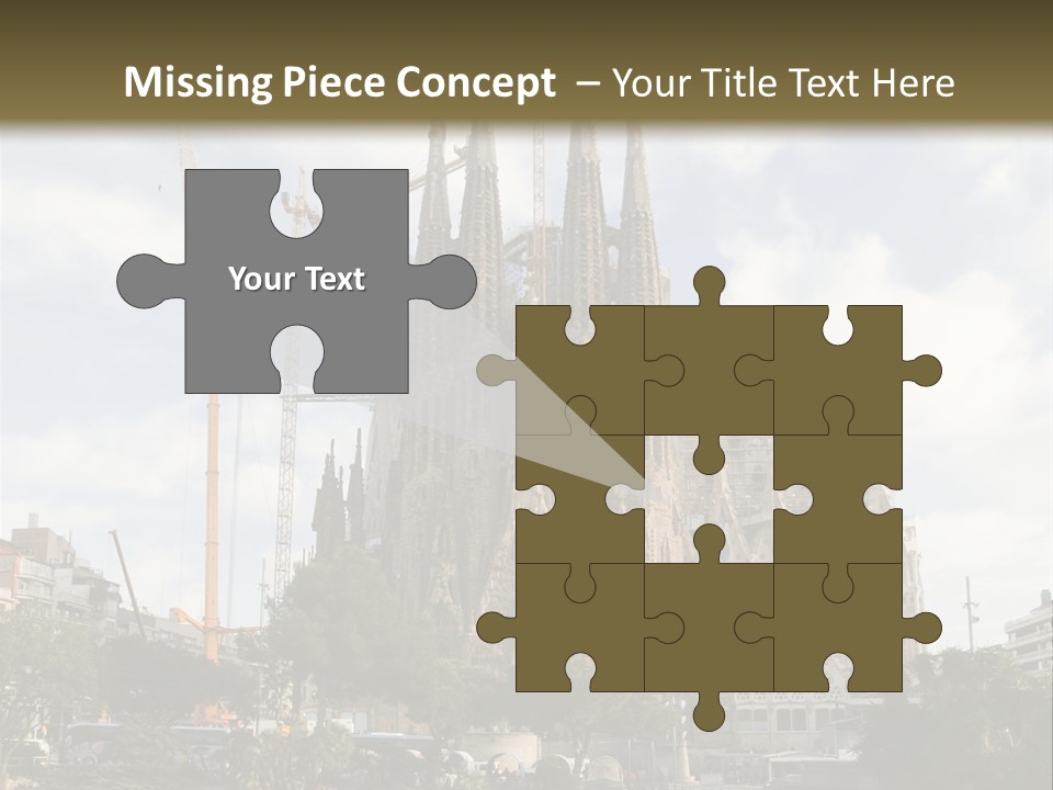 Catholic Expiatory Temple Crane PowerPoint Template