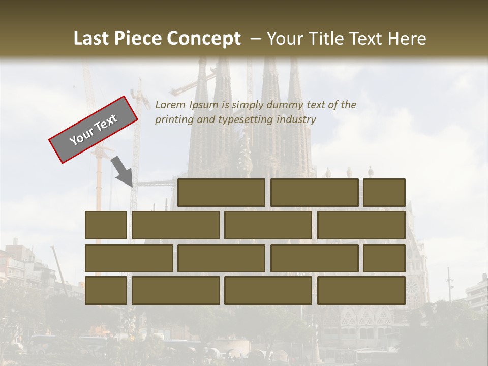 Catholic Expiatory Temple Crane PowerPoint Template