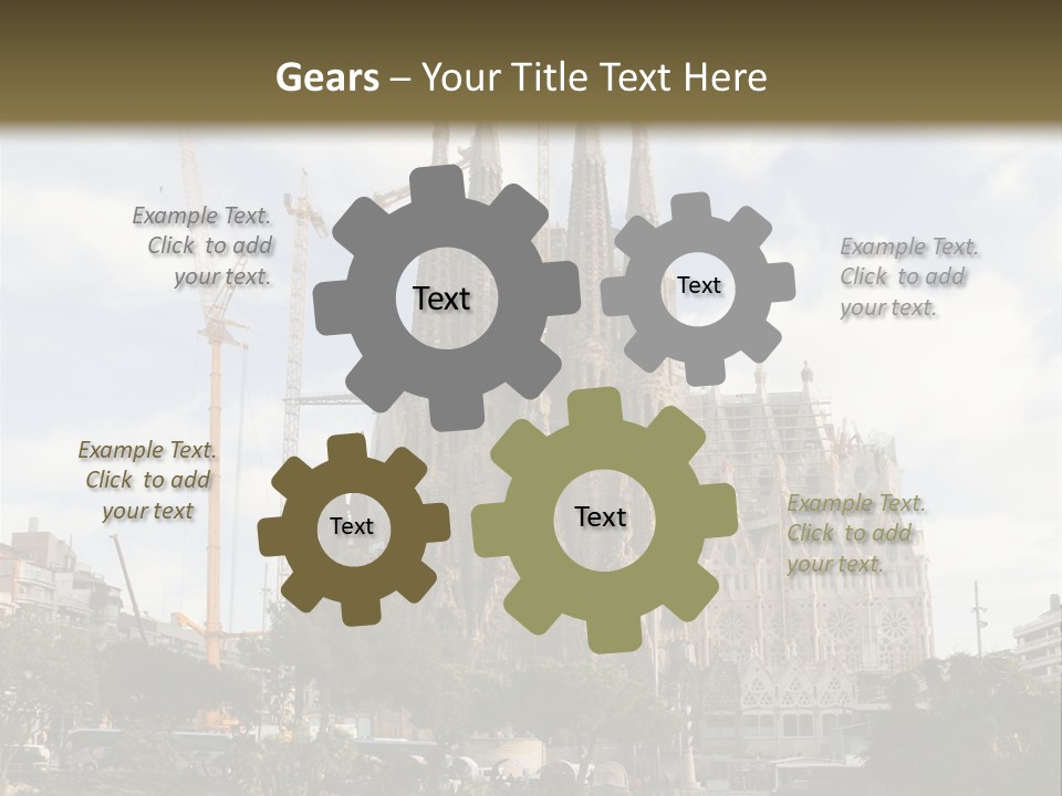 Catholic Expiatory Temple Crane PowerPoint Template