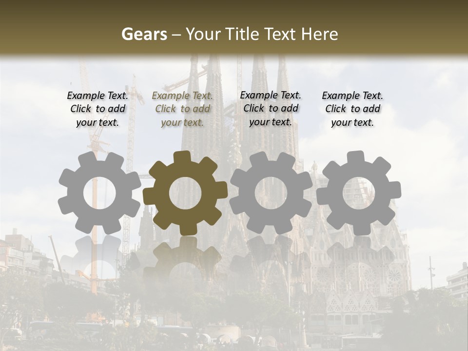 Catholic Expiatory Temple Crane PowerPoint Template