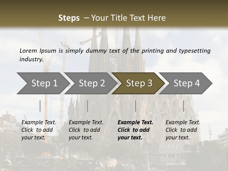 Catholic Expiatory Temple Crane PowerPoint Template