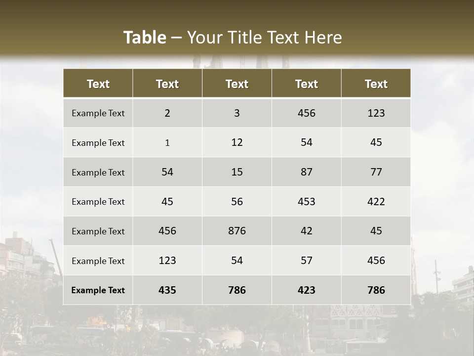 Catholic Expiatory Temple Crane PowerPoint Template