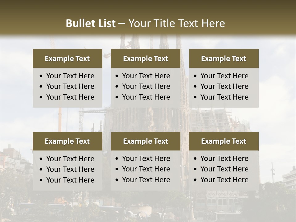 Catholic Expiatory Temple Crane PowerPoint Template