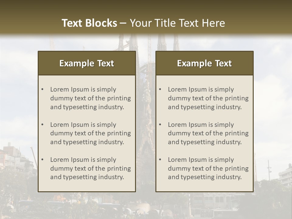 Catholic Expiatory Temple Crane PowerPoint Template