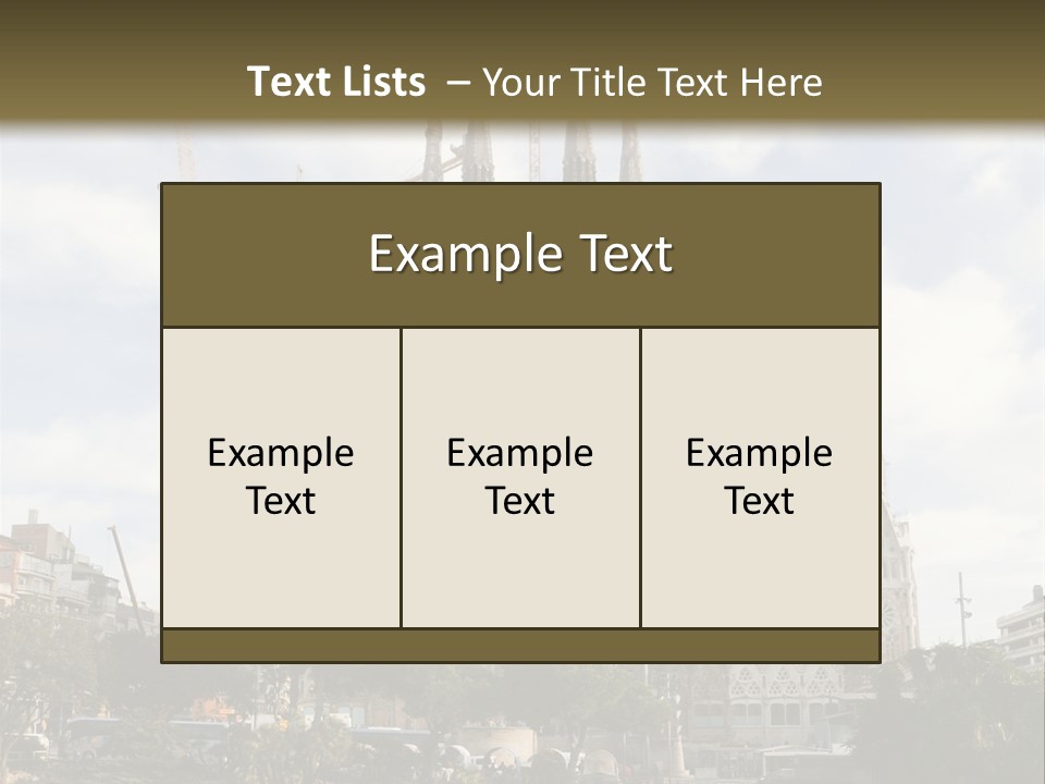 Catholic Expiatory Temple Crane PowerPoint Template
