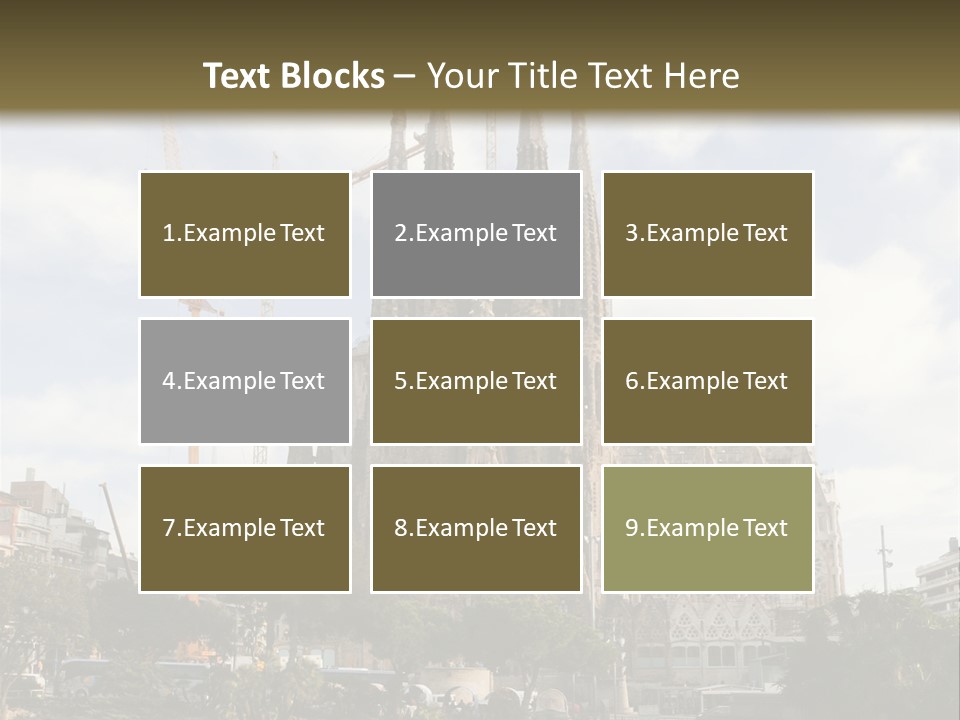 Catholic Expiatory Temple Crane PowerPoint Template