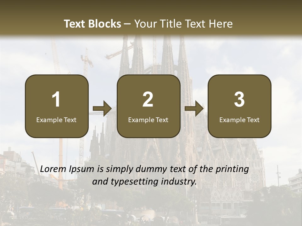 Catholic Expiatory Temple Crane PowerPoint Template