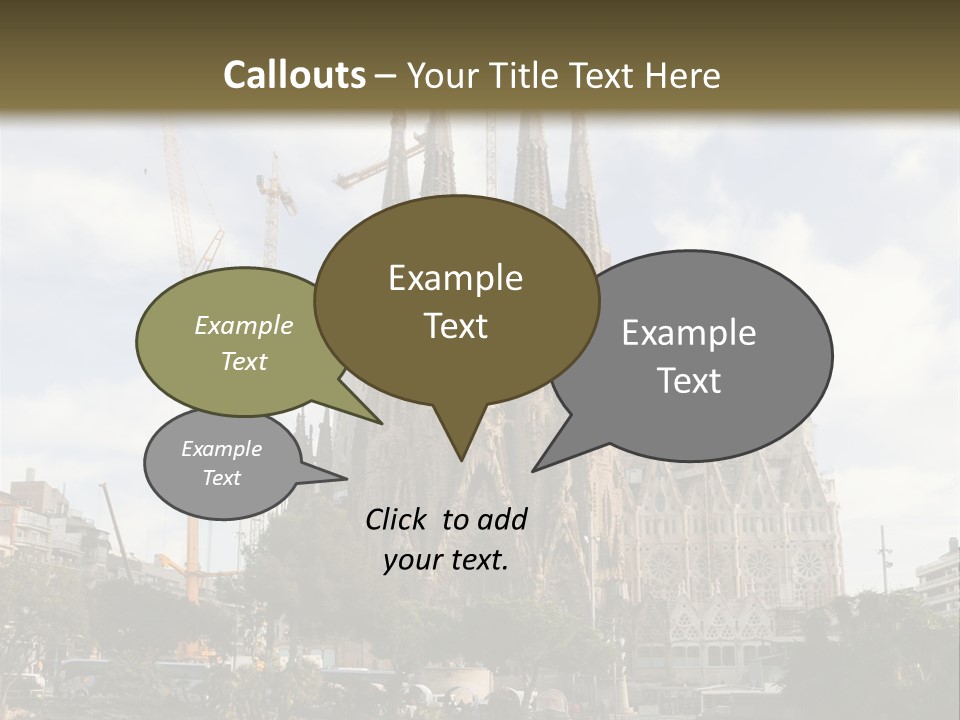 Catholic Expiatory Temple Crane PowerPoint Template