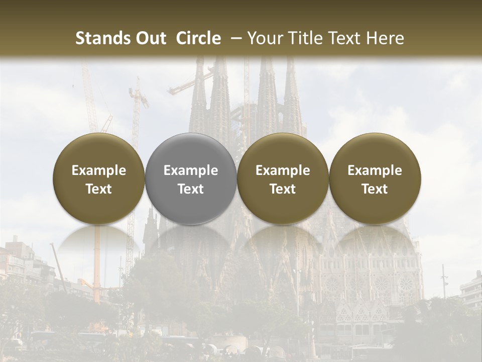 Catholic Expiatory Temple Crane PowerPoint Template
