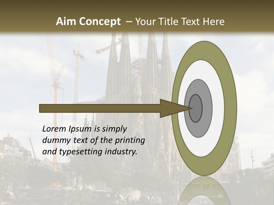 Catholic Expiatory Temple Crane PowerPoint Template