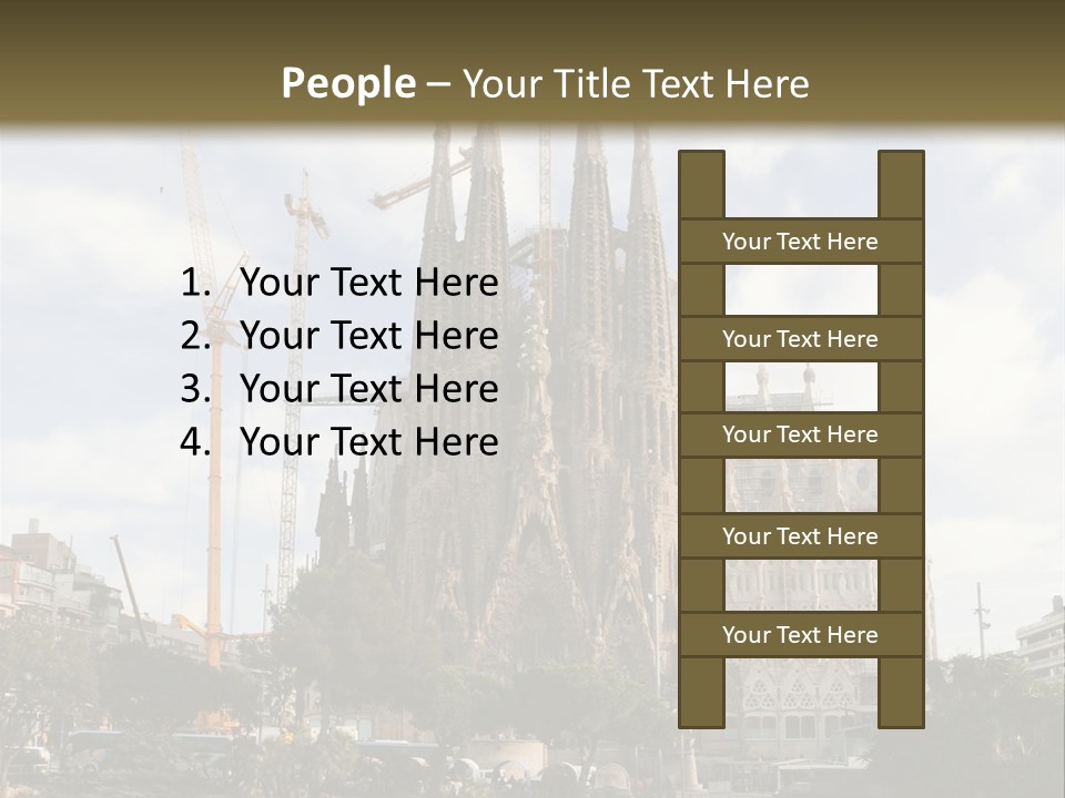 Catholic Expiatory Temple Crane PowerPoint Template