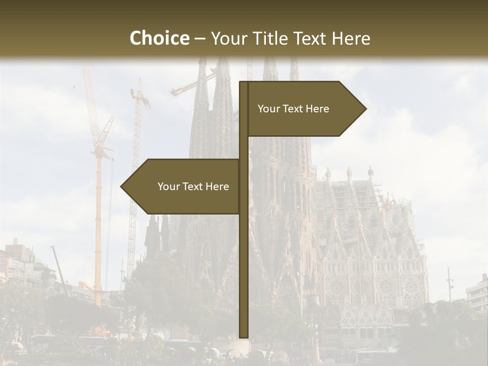Catholic Expiatory Temple Crane PowerPoint Template