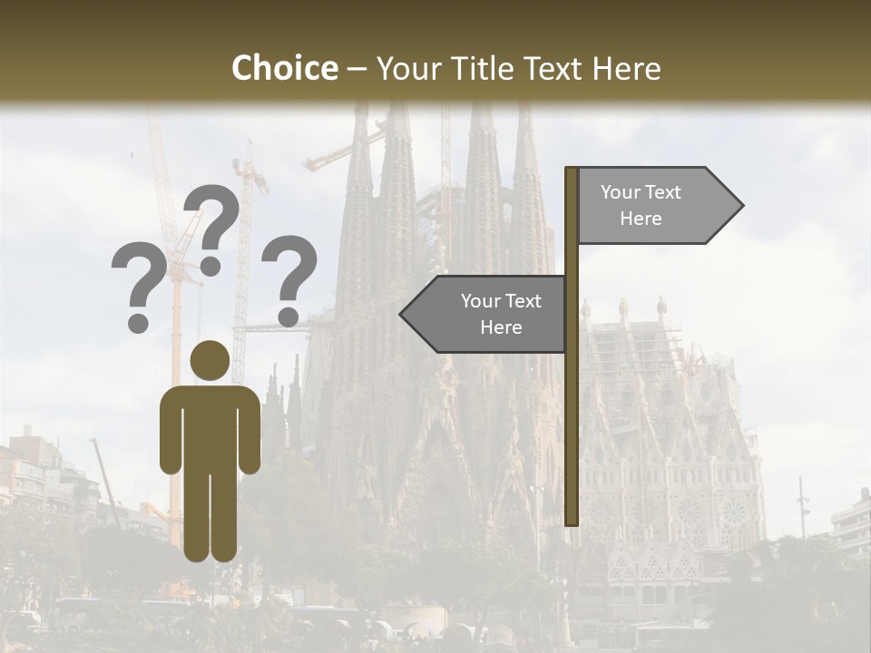 Catholic Expiatory Temple Crane PowerPoint Template
